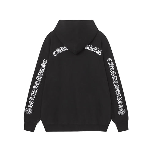 CHH Chrome Heart Hoodie Chrome Heart Sanskrit embroidered hooded sweater cardigan