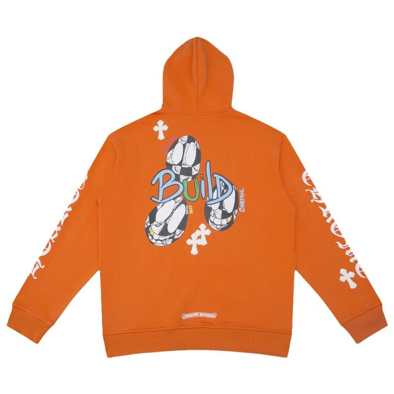 CHH Chrome Heart Hoodie Sanskrit embroidered hooded sweater couple