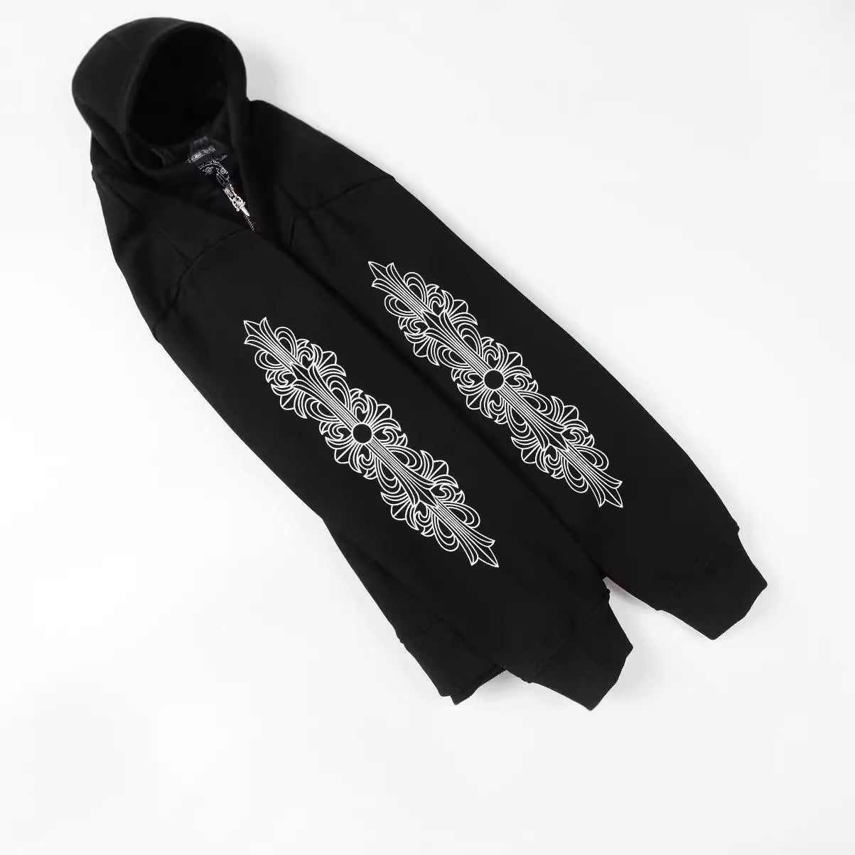 CHH Chrome Heart Hoodie Crowe hooded sweater loose casual cardigan hooded