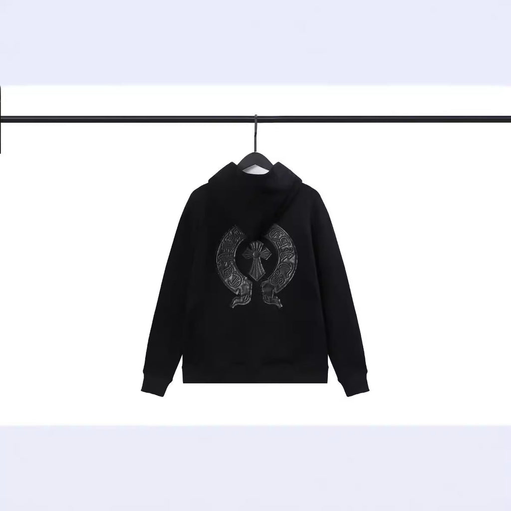 CHH Chrome Heart Hoodie Crowe hooded sweater cross cardigan loose terry jacket
