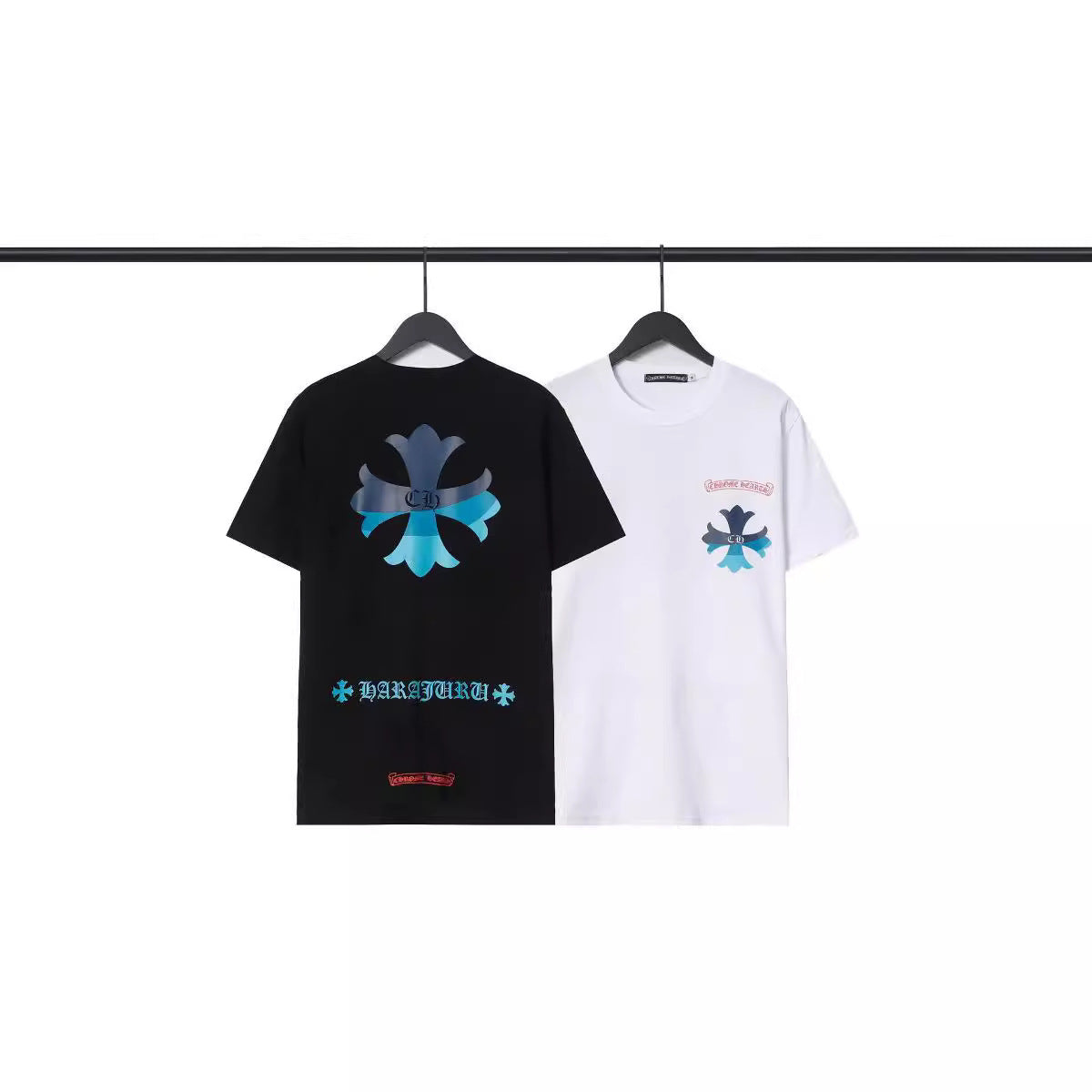 CHH Chrome Heart T Shirts T-Shirt Summer Hip Hop Men's and Women's Short Sleeves