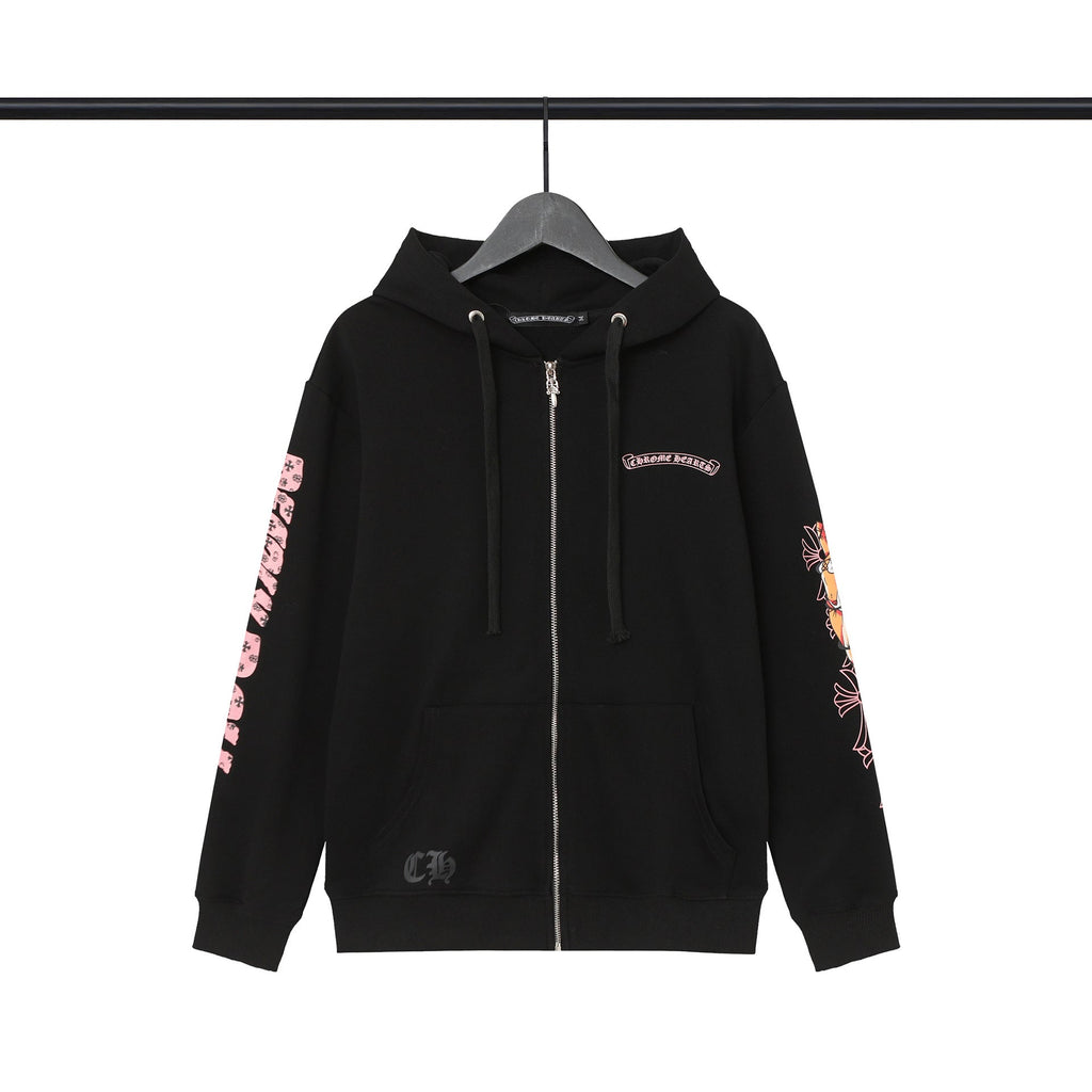 CHH Chrome Heart Hoodie Croix CH Autumn/Winter Miami Cross Zipper Hooded